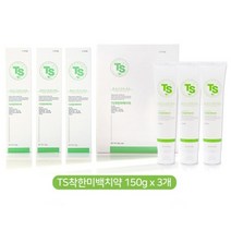 TS착한 미백치약 무불소 충치 치주염 잇몸질환예방150g 3개