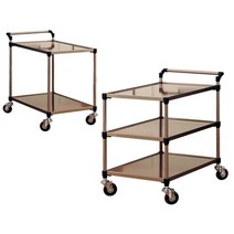 삼성금형 핸드카트 손수레 구루마 고급우드 2단 3단, 1) 고급우드 2단 소형 350x700mm