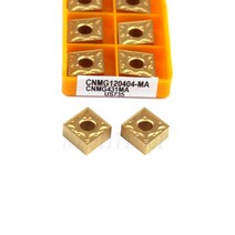 카바이드 블레이드 10 개 CNMG120404 MA VP15TF UE6020 US735 CNC 선반 공구 외부 커팅 인서트 강철용, 05 CNMG120408-MA UE6020