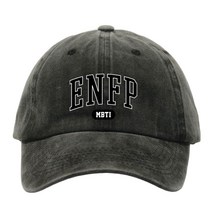 허블팜 남녀공용 MBTI 볼캡 워싱 모자