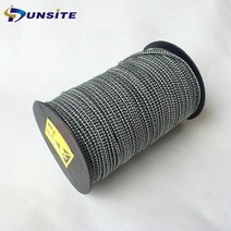 탄소 섬유 제전 로프 와이어 정전기줄 전기제거 100m 전도성 정전기 방지, 굵기 3mm 길이100m