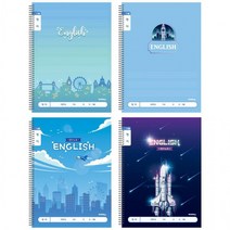 아이비스 초등 슬림 영어노트 (남-넓은칸) 과목 노트 X 10개 묶음, 랜덤발송