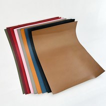 로스킨 천연 소가죽 (사피아노 패턴 9칼라) A4 크기 재단 가죽, 핑크