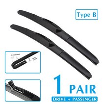 bmw 비엠더블유 와이퍼 시리즈 용 자동차 블레이드 자동 앞유리 앞유리 창 워시 핏 후크 암, 왼쪽 스티어링, stke b