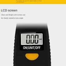 공기질측정기 휴대용 이산화탄소검출기 LCD 디스플레이 타이어 압력 게이지 도구 백라이트 고정밀 디지털, 한개옵션0