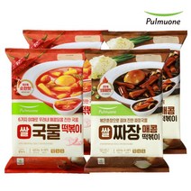 풀무원 국물떡볶이 2인분X2봉+매콤 짜장떡볶이 2인분X2봉, 없음