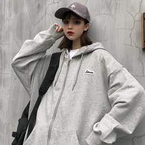 SAMARA 여성 봄 가을 간절기 루즈핏 후드 집업