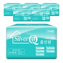실버큐 홀인원 남성 소변패드 30매 6팩, 390 x 490 mm