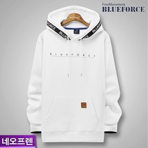 블루포스 코리아 남여공용 린프스 네오프렌 후드티셔츠(JJHTU5) 빅사이즈 커플 후드티 단체복 긴팔티셔츠
