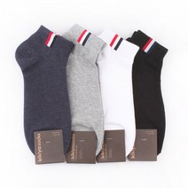 양말에반하다 남성용 미니삼선 발목양말 10켤레세트