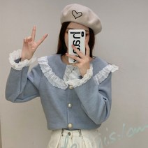 하객룩 레이스블라우스 겉기모 색상선택