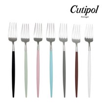 [큐티폴] 고아 디저트 포크 택1, 상세 설명 참조, 전체색:블루