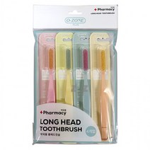 오죤플러스 롱헤드칫솔 4개입-H/미세모/칫과용/잇몸/어금니/잇몸건강/양치/샤워용품/욕실용품/구강청소, 상세페이지 참조