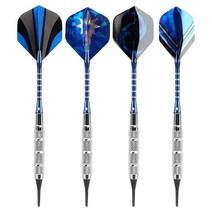 다트 기계 전자 보드 다트핀 18g 전문 다트 세트 여러 4 색 12 개 소프트 팁 16 비행 전자 보드용 플라스틱, 01 Gold