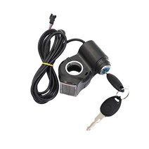 electric scooter lcd thumb throttle voltmeter 디지털 전압 디스플레이 스위치 전원 키 잠금 전기 자전거 액세서리, b