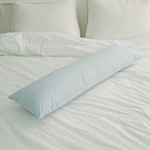 파스텔톤 60수 워싱면 바디필로우 롱쿠션 일자형 솜포함 (5colors), 스카이블루