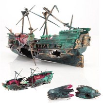 요고픽 SEA-TREASURE 보물선 난파선 어항 꾸미기 에어장식소품