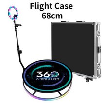 360 사진 부스 회전 기계 사진 웨딩 결혼 파티 자동 스핀 슬로우 모션 플랫폼 360 카메라 사진 부스, 68cm flight case+UK