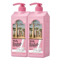 밀크바오밥 바디워시 다마스크 로즈, 1000ml, 2개