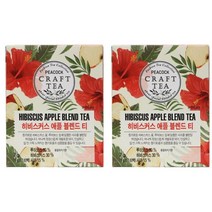 피코크 입안 가득 채워지는 붉은빛 상큼함 히비스커스 애플 블렌드티 7입 7g x2개, 2개