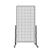 철망파티션 메쉬망 네트망 휀스망 파티션 600x1200mm 진열대 철망다리포함, 1개, 블랙 (다리600mm)