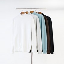 엠보이 남자 빅사이즈 퍼펙트 반폴라 무지 기본니트 남여공용 5컬러