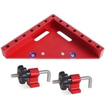 초보목공 7inch Carpentry Square 45 Degree Bevel Cut Fence 90 Splicing Board Right Angle Fixed Clamping, [01] 1 Set