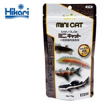 히카리 미니캣 (싱킹 카니발 소입자 지퍼백) 75g (캣피쉬사료), 1개
