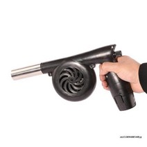에어청소기 휴대용 바베큐 팬 그릴 터보 송풍기 5000R 5000mA 화재 스토브 충전식, US Charger Black