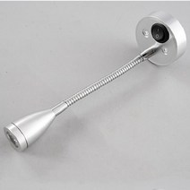 캠핑카 호수형 스포트 라이트 스위치 12V 침대 옆 램프 벽 헤드램프 수면 독서 등, 12V 중간 크기  조정 가능한 방향  3W 포지티브