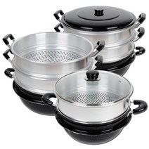 2단 3단 업소용찜기 찜솥 다기능 대게 만두 킹크랩 찜냄비, 2단찜솥(26cm)
