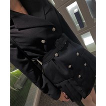 (당일배송)플리츠 더블 버튼 자켓 원피스 모임룩 하객룩 벨트 슬림 정장 원피스