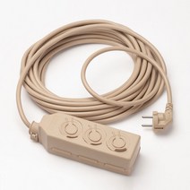 탄생 전기연장선 리드선 캠핑 멀티탭 2구 3구 베이지, 1개, 3구 9M