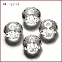 호박 원석 보석 목걸이 Strebel6x8mm 50pcs AAA 스페이서 유리면 론델 비즈 패션 DIY 쥬얼리 액세서리 만들기