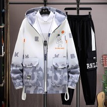 3+7-A8605/여름/남자/트렌드/스포츠/캐주얼/남성/코디/멋짐/패션/패션/큐트/햇살/코트/후드/투피스