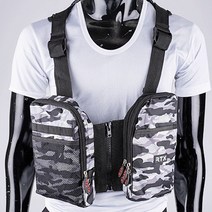 퀵 배달대행 라이더 조끼 수납 포켓 메쉬, 밀리터리, 1개