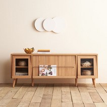 레트로 플랩도어1500거실장, 색상:월넛