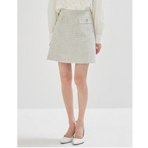 봄컬러 블루 트위드 스커트(1color)_RMWHC23RT4
