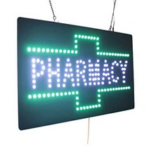 Pharmacy Sign TOPKING Signage LED Neon Open Store Window Shop Business Display Grand Opening, 1