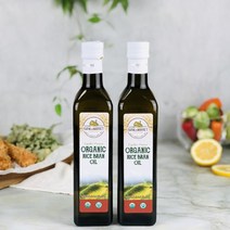 유기농 비정제 압착 현미유 (500mlx2병), 2개, 500ml