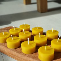 숨쉼 밀랍초 9종 천연 밀랍 캔들 모음, 1. 매일루틴초(용기없는 티라이트)-18개 세트