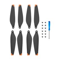카메라 드론 DJI 미니 3 프로 드론 액세서리용 접이식 강화 랜딩 기어 안티 스크래치 스탠드 키트, 04 Propeller orange