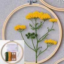 비네뜨 DIY 프랑스자수 패키지 키트 노란꽃 프랑스자수초보 프랑스자수준비물 프랑스십자수