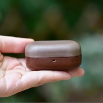 B&O EX Beoplay 이어폰 가죽 케이스 블루투스 수제 이탈리아 소가죽, 15.카키+번트 티
