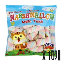 미성 멜로 머쉬멜로우 멜로우 트위스트 135g, 10개