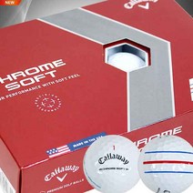 [캘러웨이] 크롬소프트 트리플트랙 골프볼(3PCS)(화이트)(직수입), 크롬소프트 (화이트), 크롬소프트 (화이트), 선택완료