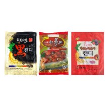 홍삼 복분자 캔디 200g + 홍삼 캔디 200g + 흑캔디 350g, 국내산 홍삼 캔디 3종