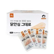 펫러닝 반려동물 촉촉 닭안심 그대로 간식 30g x 30p, 닭가슴살, 4개