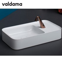 italy VALDAMA 세면기 까메오 750-CML 04 탑볼 세면대 도기 화이트, 1개