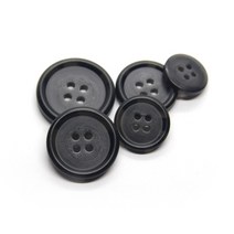 제작 고급 재킷 소뿔단추 모조 경적 코트 바느질 단추 15-25mm 의류 스웨터 가디건 장식 수제 액세서리, [05] 25mm 10pcs, [05] NO.1 Black